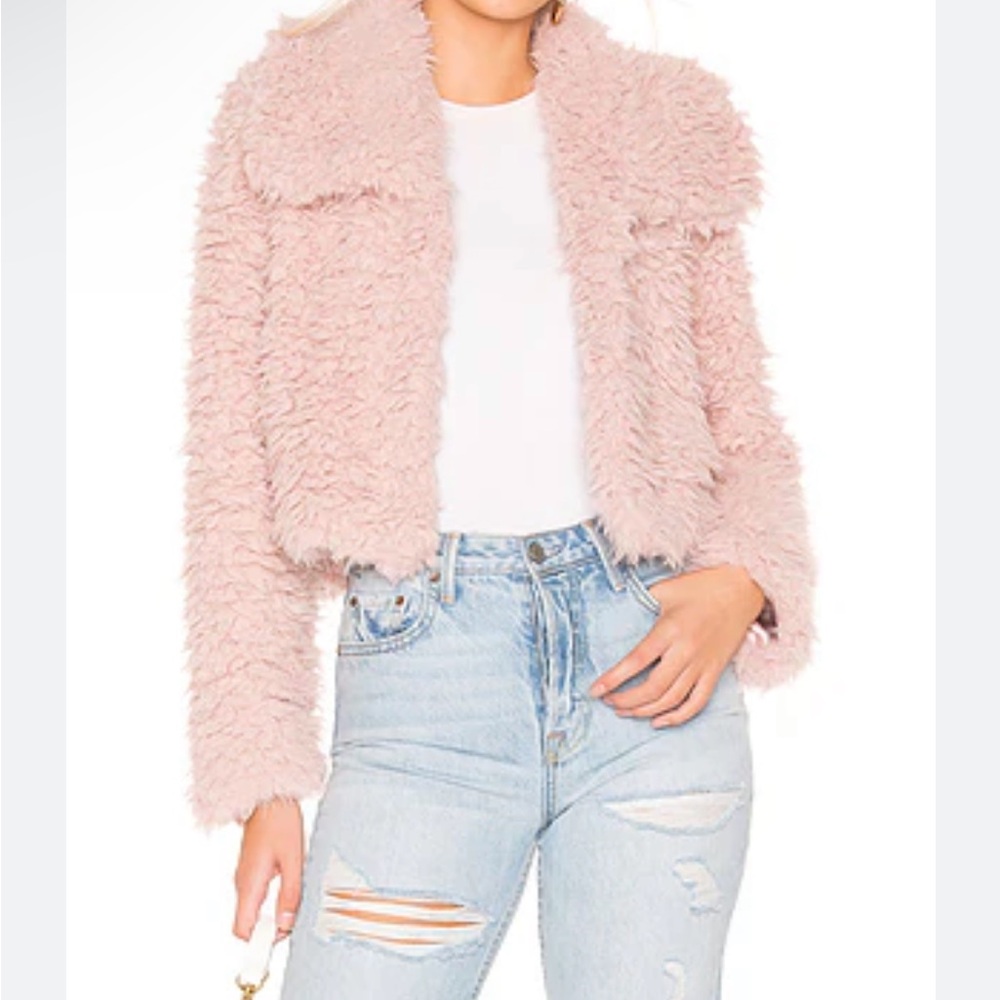 Chic Pink Fuzzy Jacket